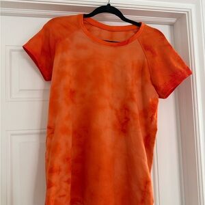 Lululemon Orange Tie-Dye Women's Swiftly Tech
